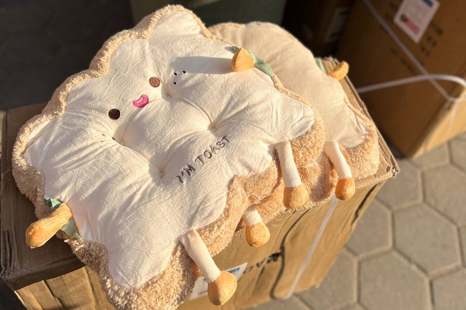 Toast Plush Expression Cushions