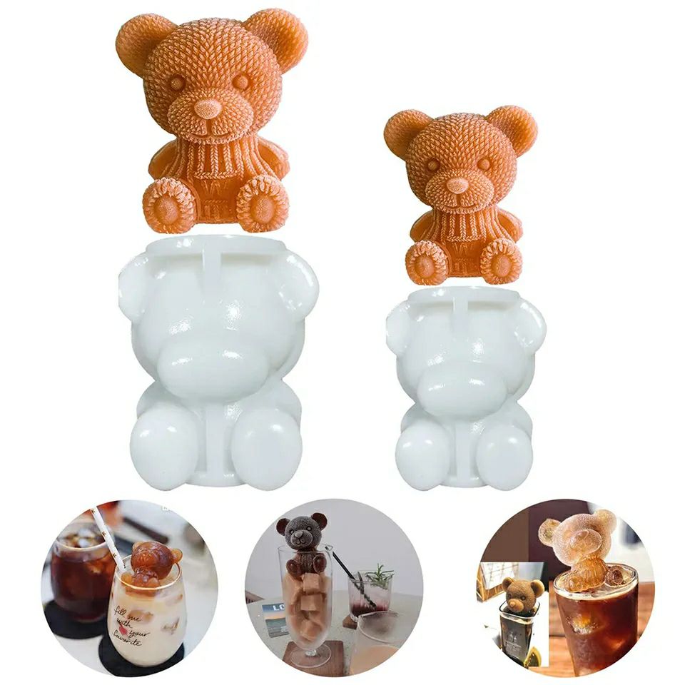 Teddy Bear Ice Cube Molds