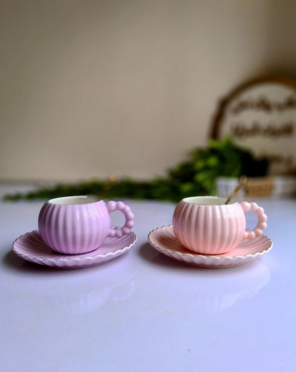 Bubbly Handle Pastel Mugs
