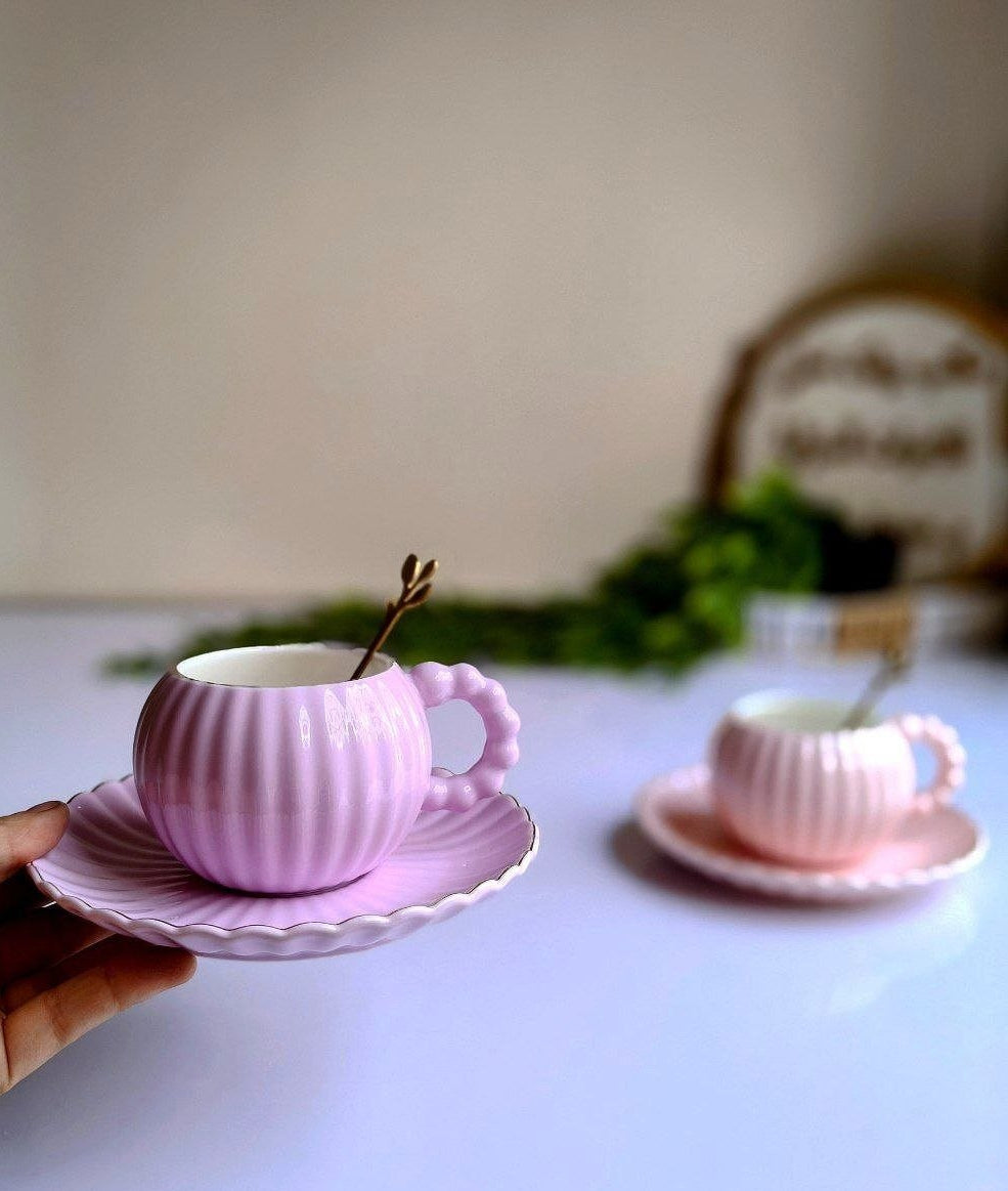 Bubbly Handle Pastel Mugs