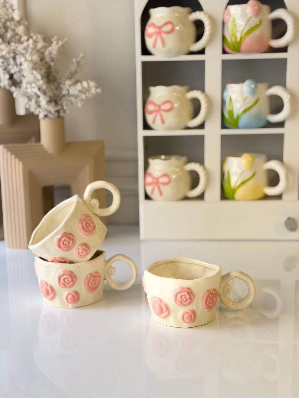 The Blooming Rose Handcrafted Mug