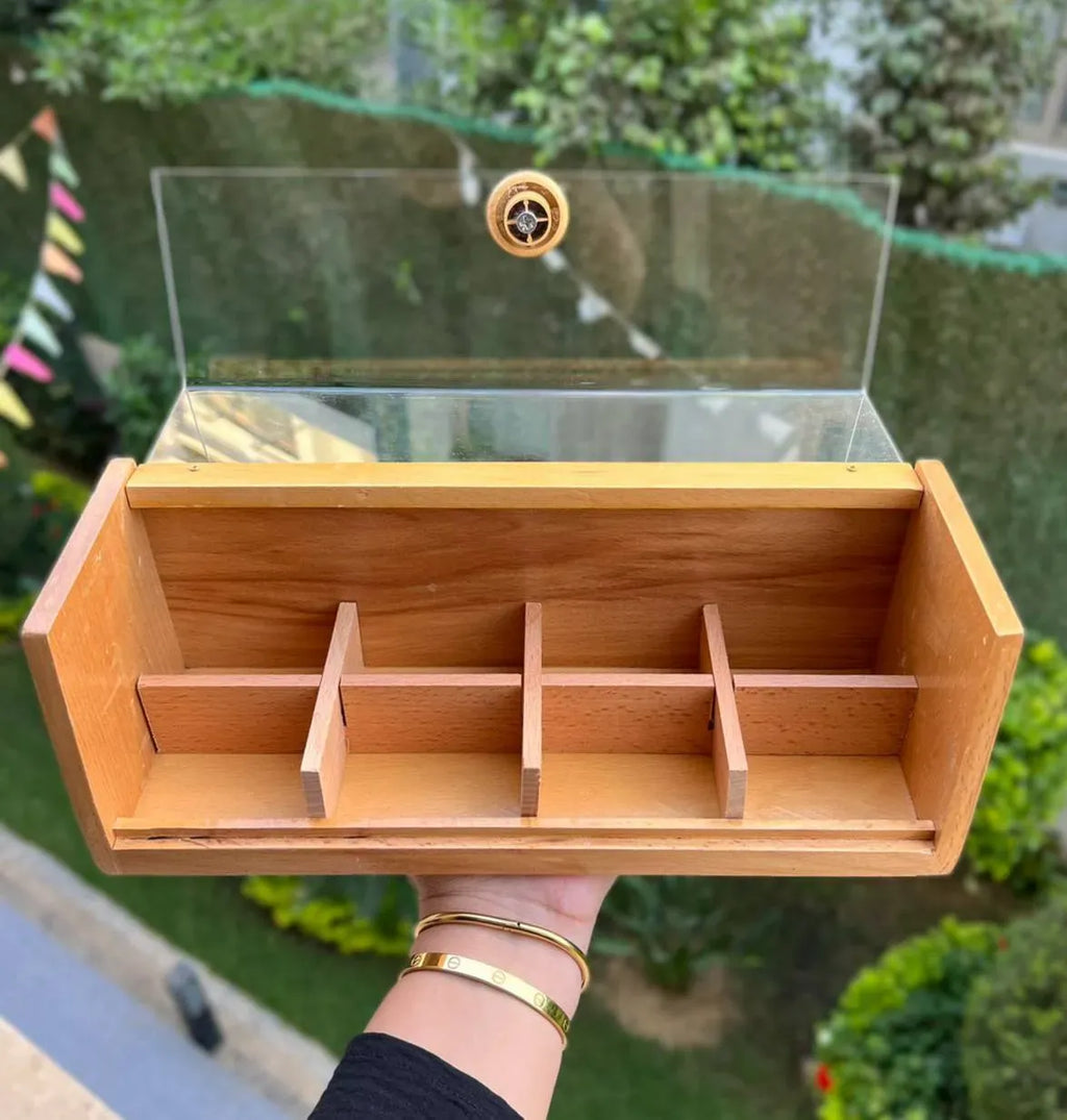 Antique Wood Organizer