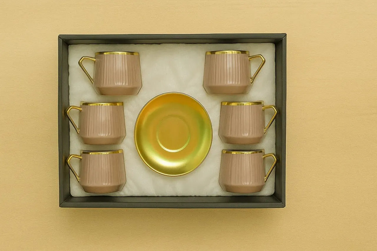 Gold Black Coffee Set