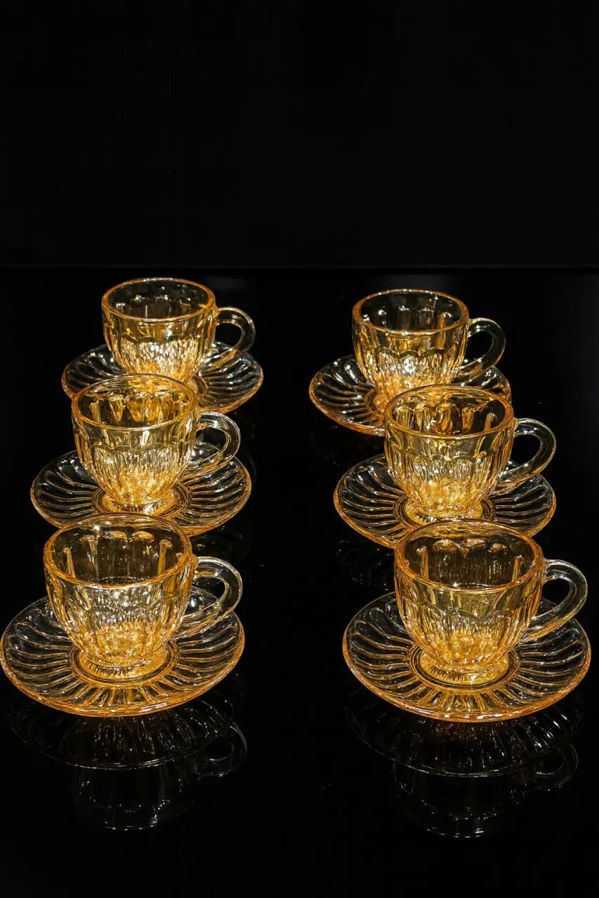 Honey Glass Cup Set