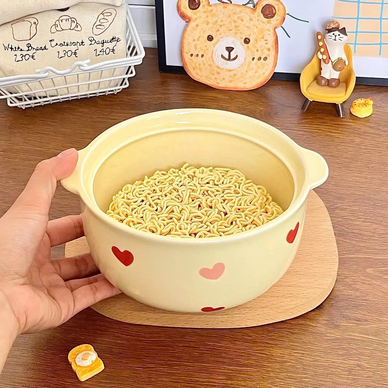 Yellow Heart Noodle Bowl