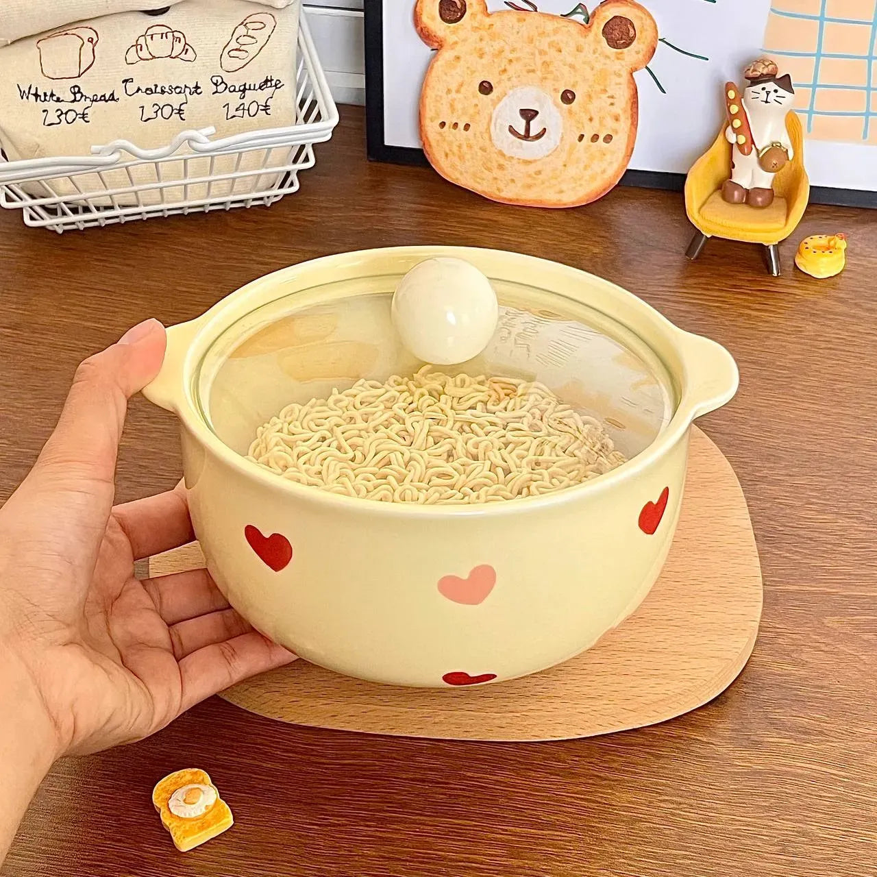 Yellow Heart Noodle Bowl