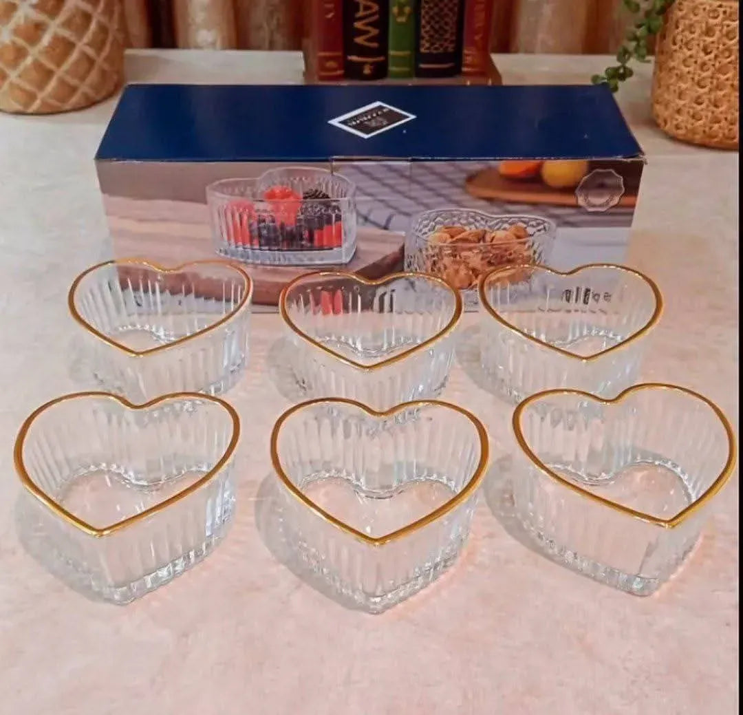 Heart Glass Bowls