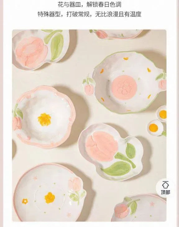 Tulip Checker Dinnerware