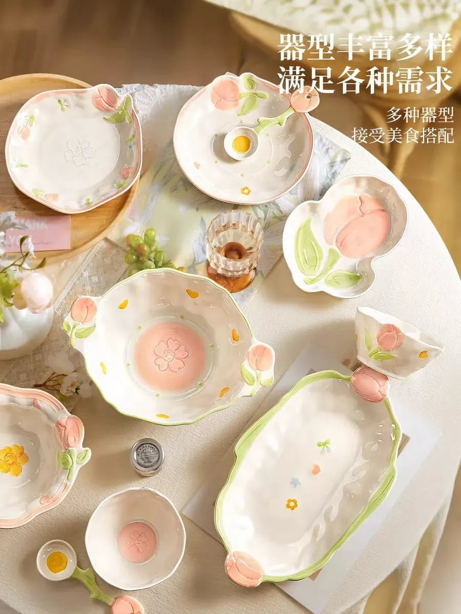 Tulip Checker Dinnerware