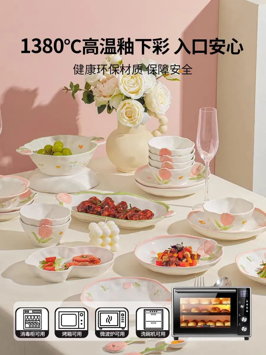 Tulip Checker Dinnerware