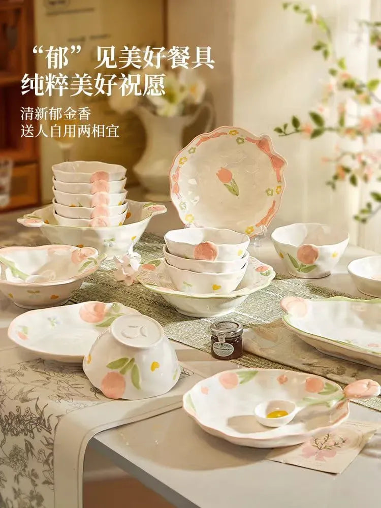Tulip Checker Dinnerware