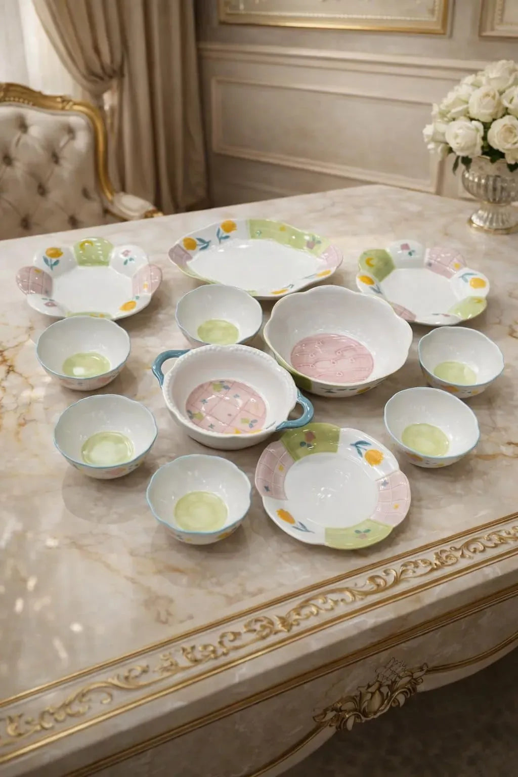 Peach Flower Dinnerware