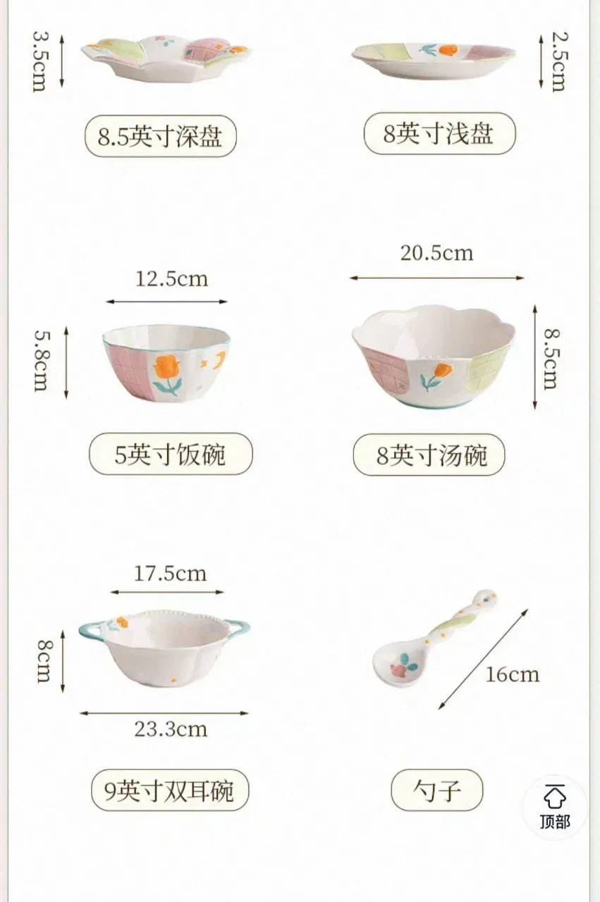 Peach Flower Dinnerware