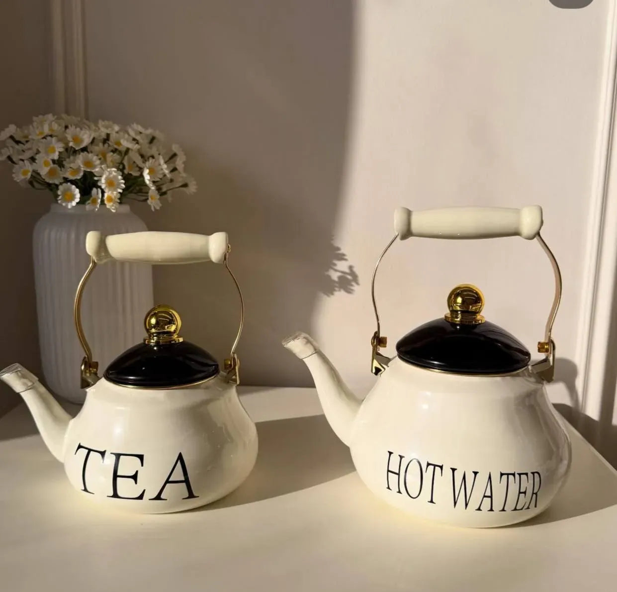 Vintage Enamel Kettle
