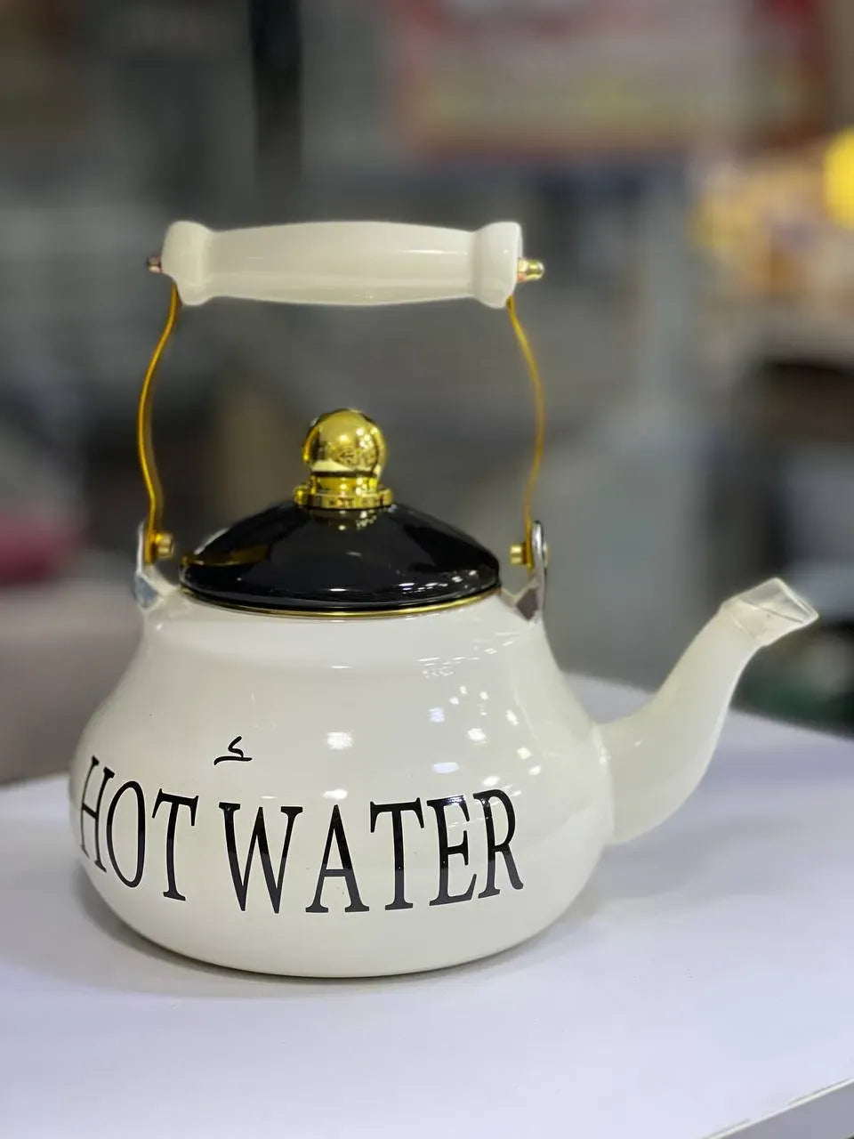Vintage Enamel Kettle