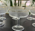 Gold Rim Coupe Cups