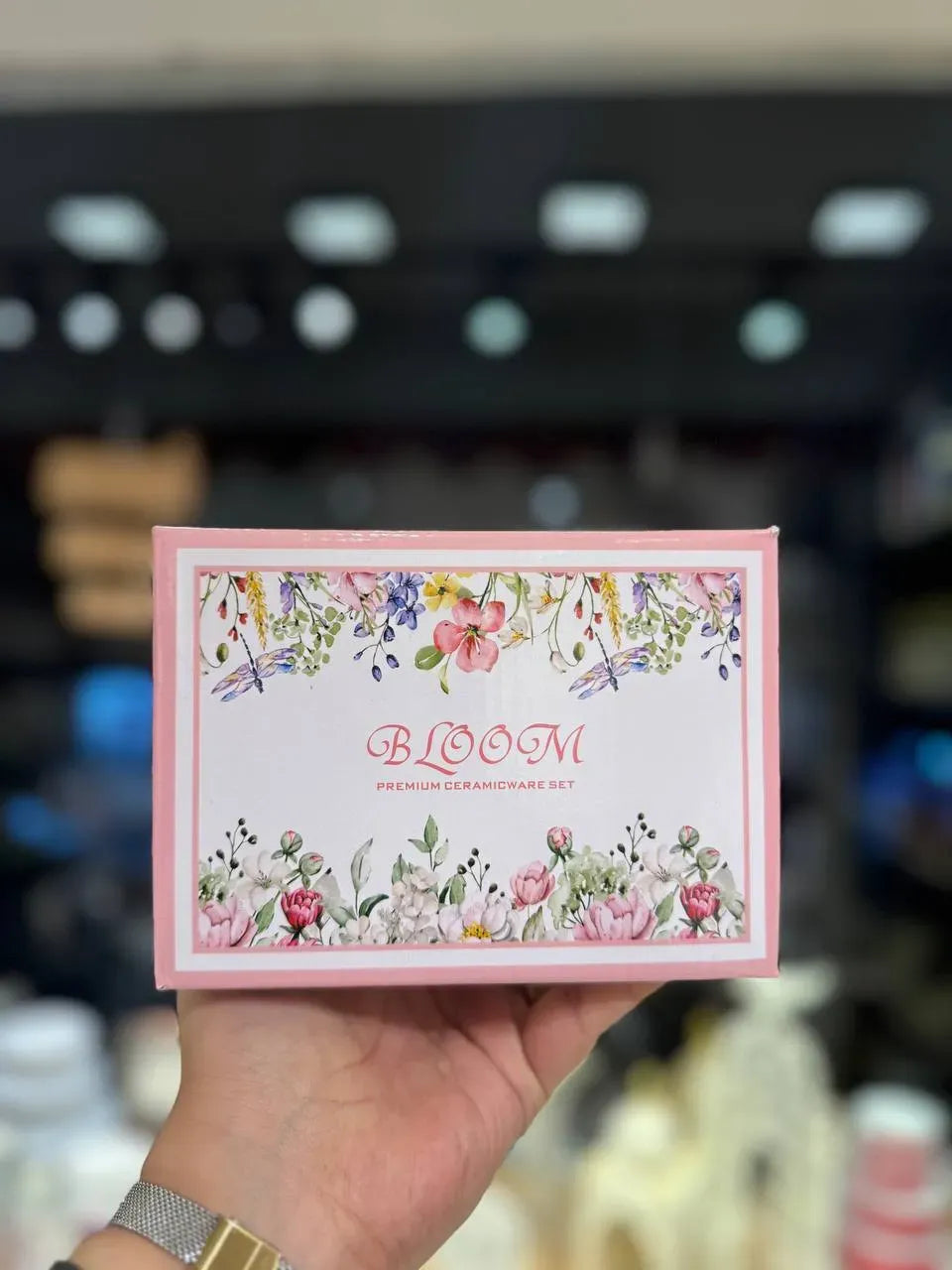 Floral Porcelain Containers