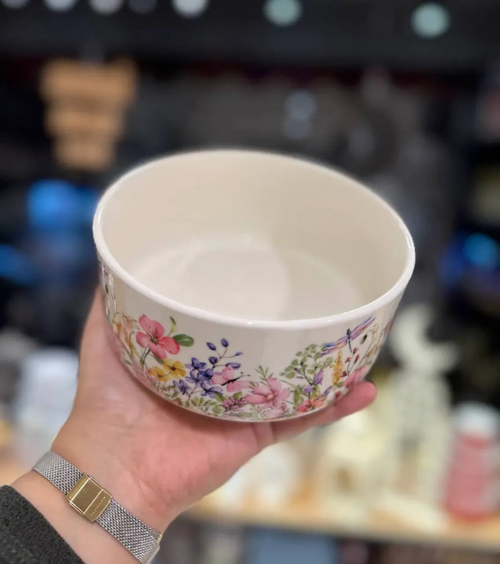 Floral Porcelain Containers