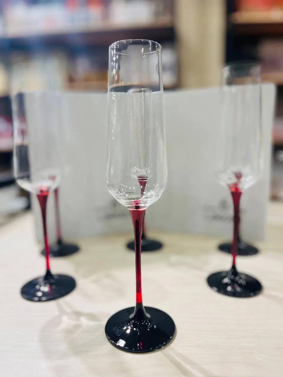 Red Black Stem Cups
