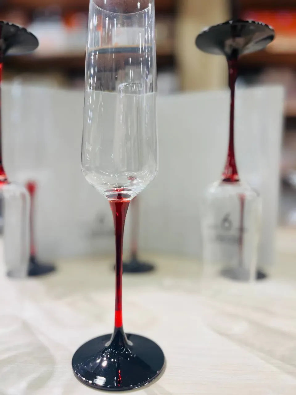 Red Black Stem Cups