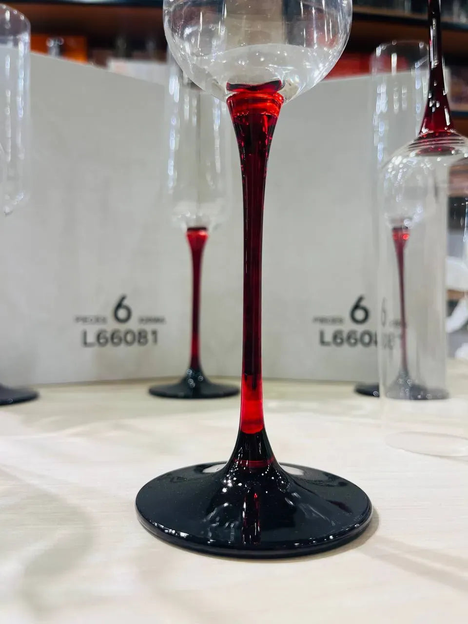 Red Black Stem Cups
