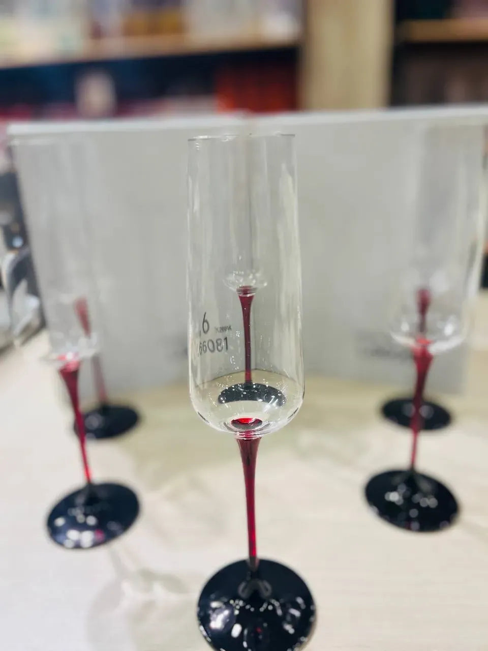 Red Black Stem Cups