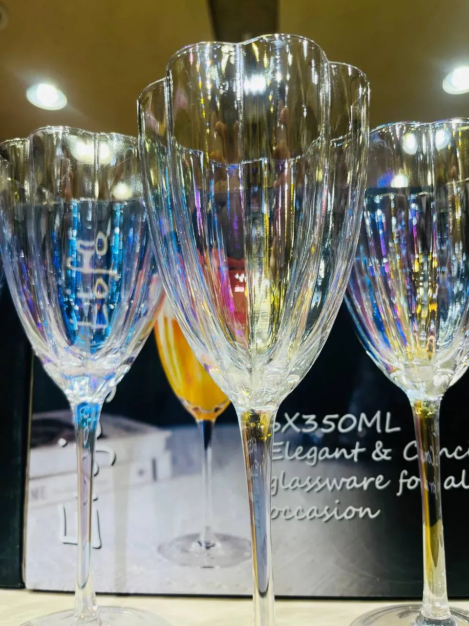 Ribbed Flower Flutes