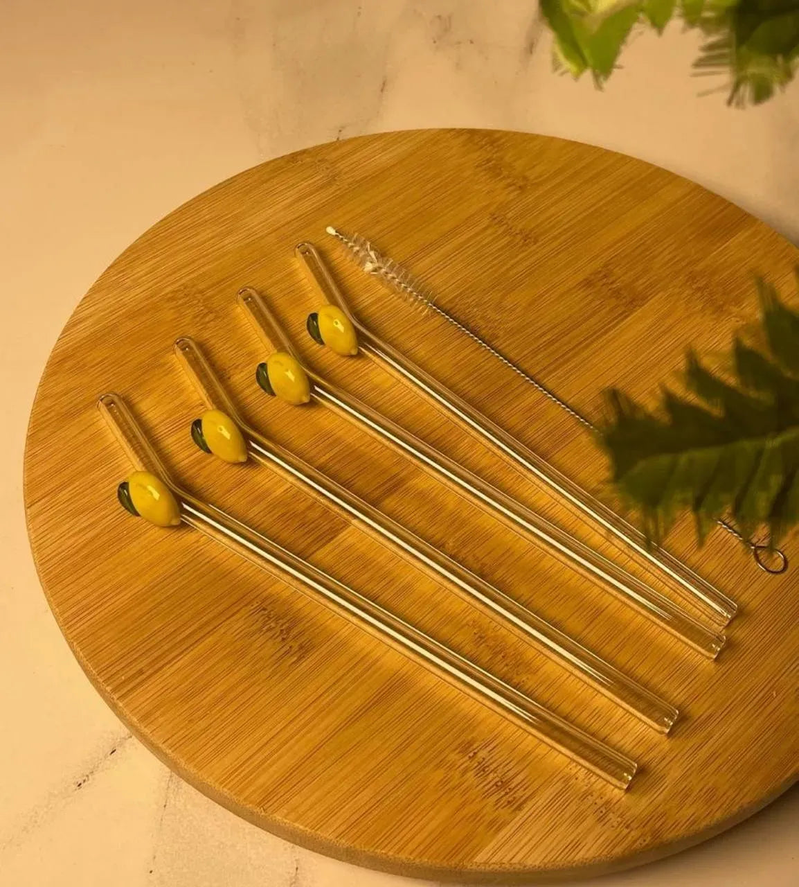 Lemon Glass Straws
