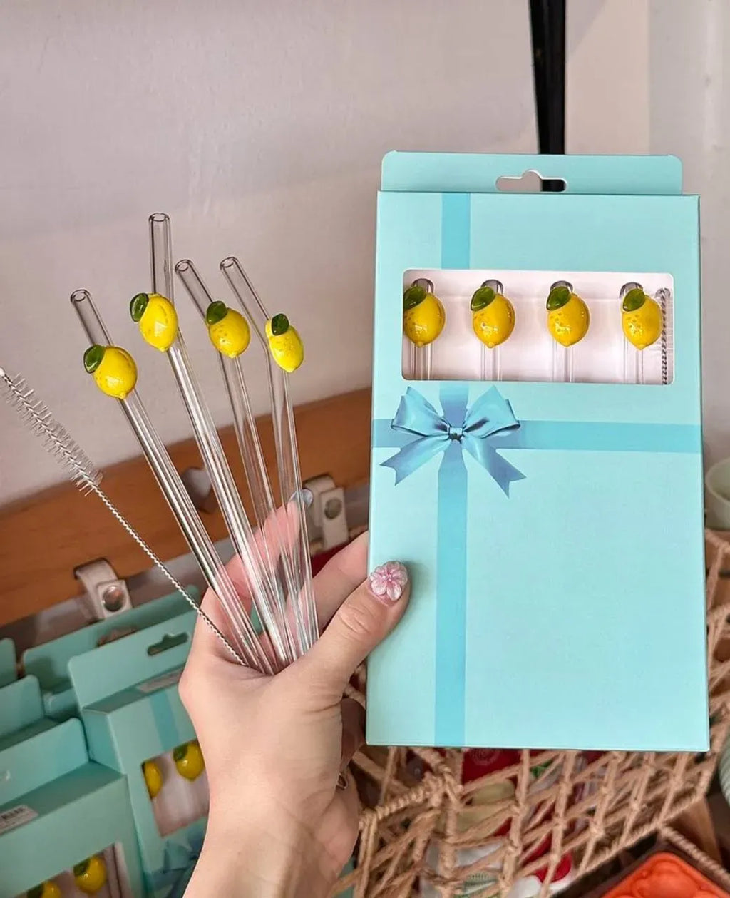 Lemon Glass Straws