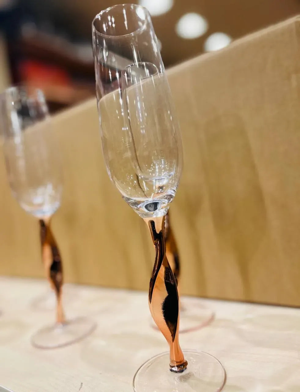 Rose Gold Twisted Cups