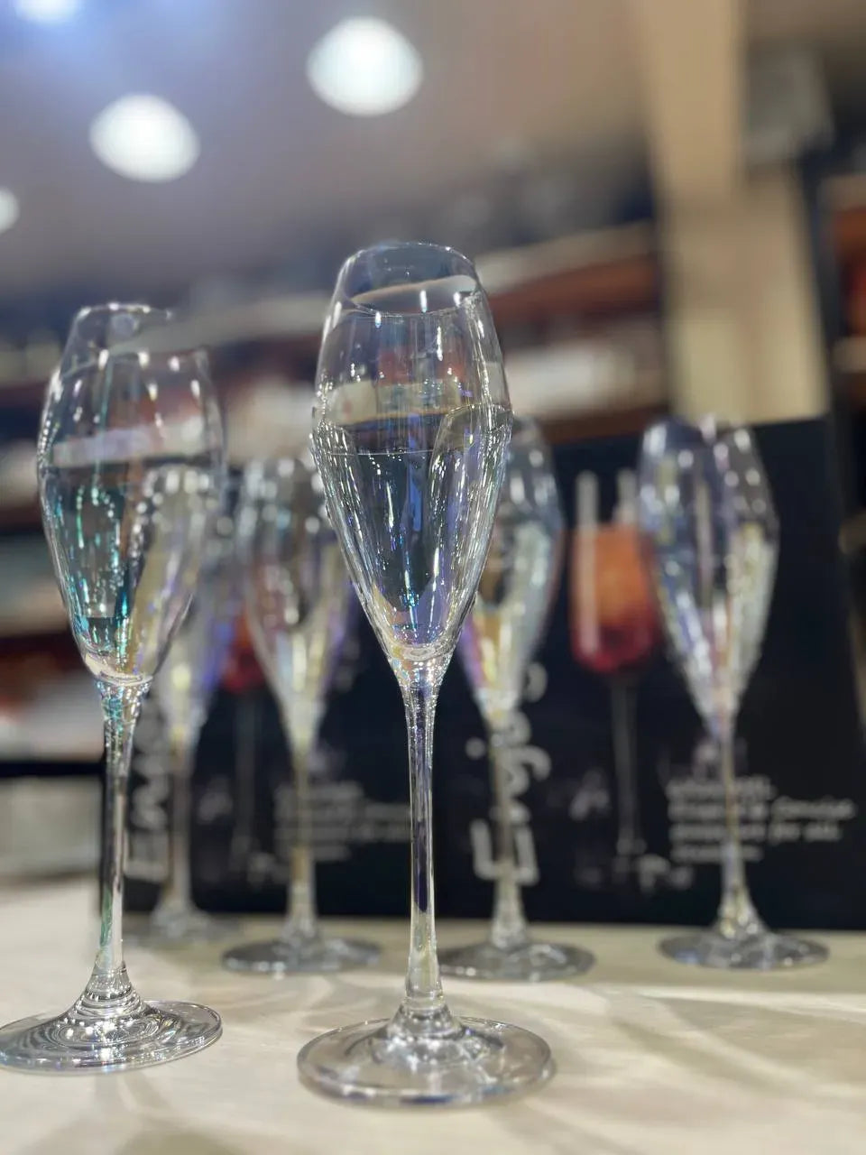 Colorful Crystal Flutes