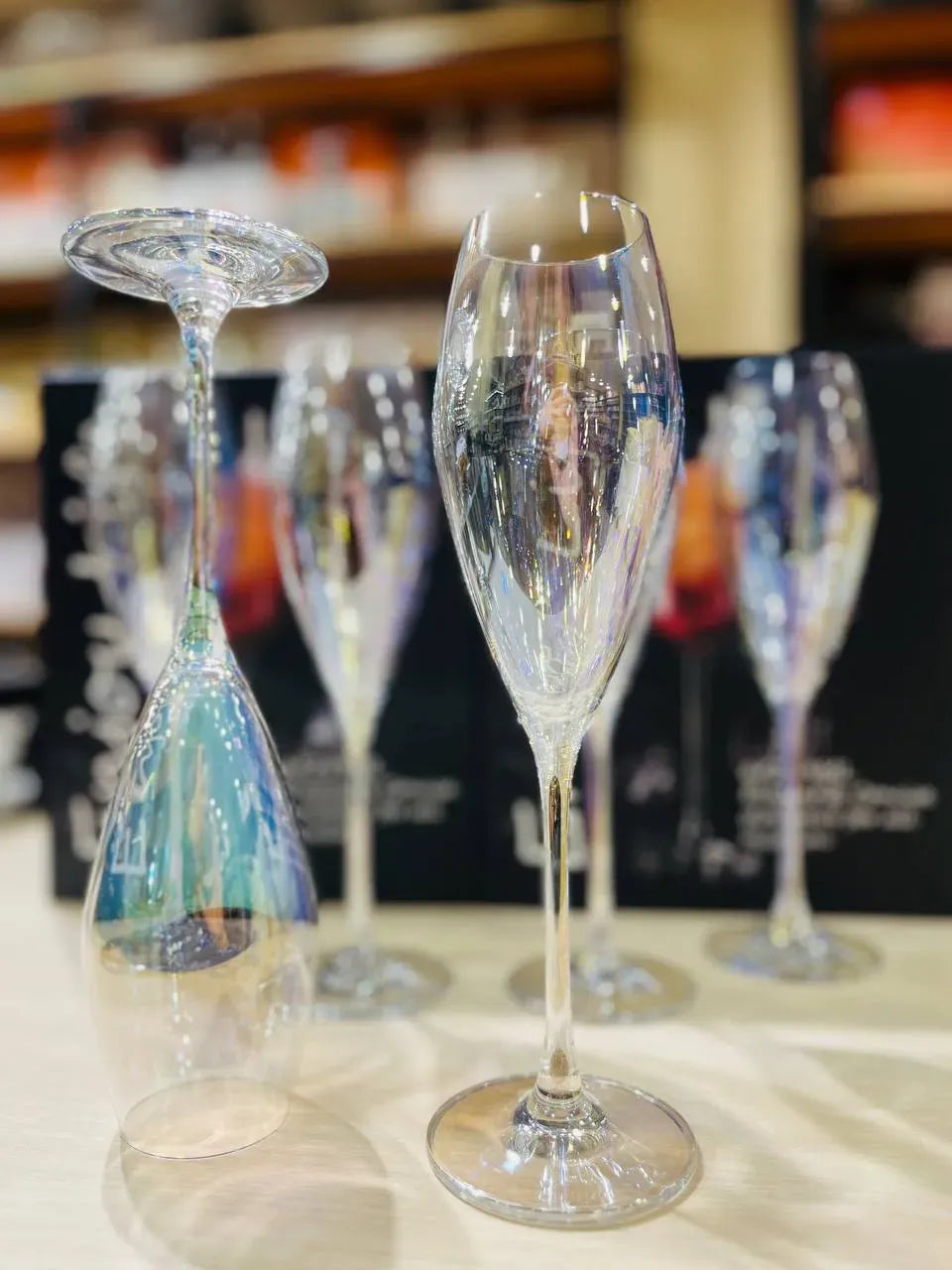 Colorful Crystal Flutes