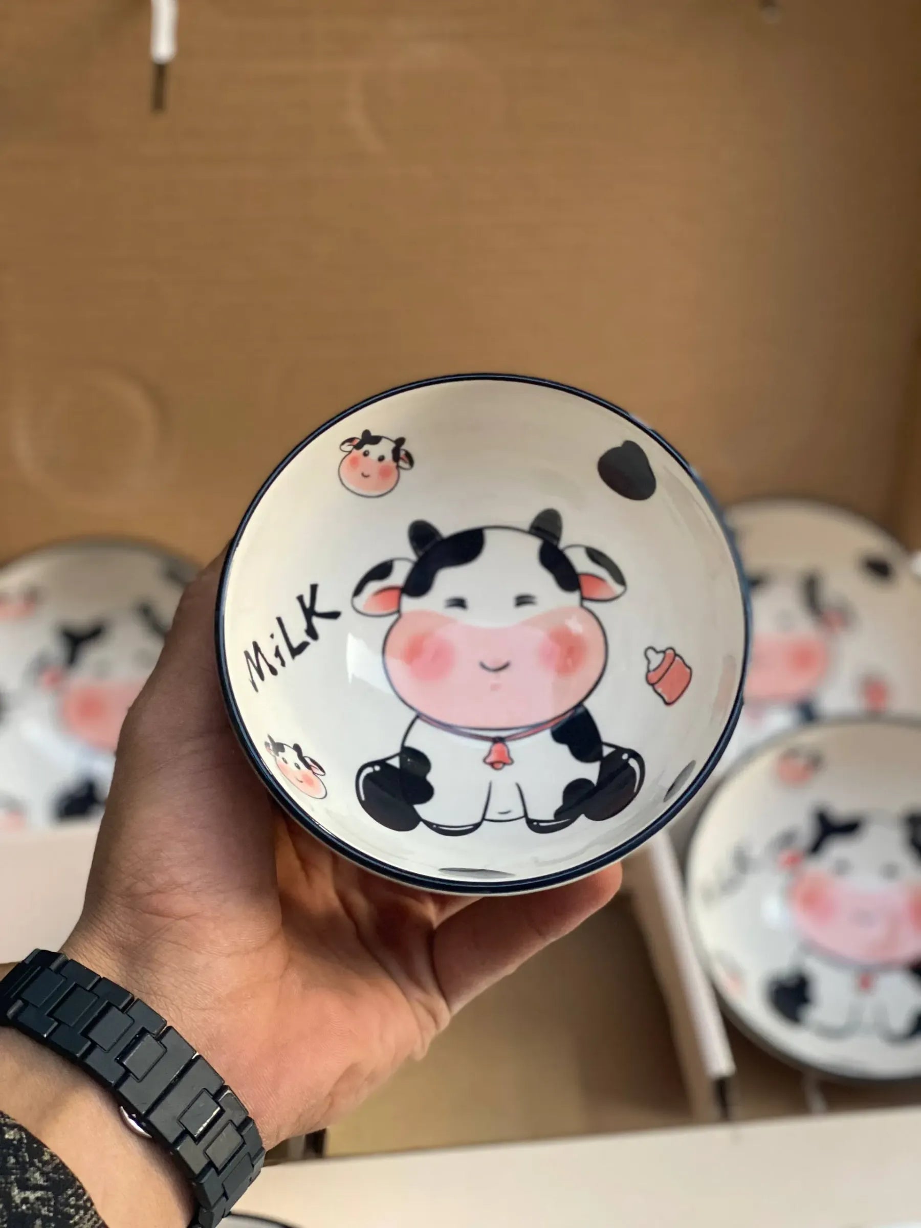 Cow Print Bowls
