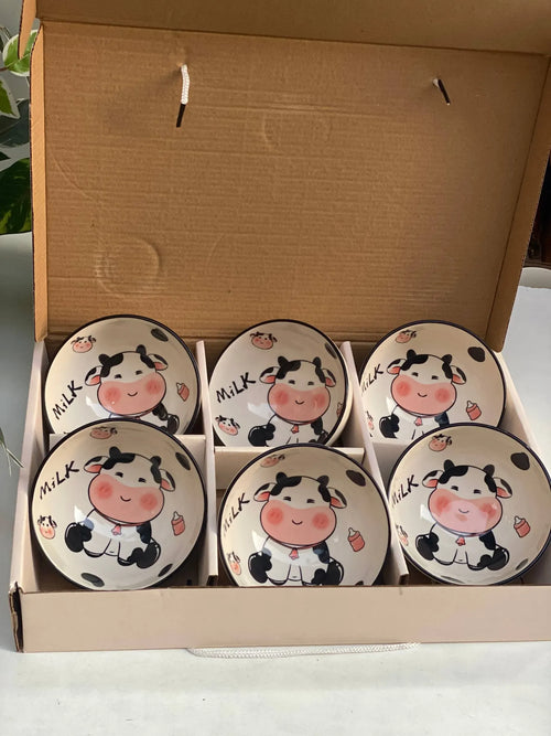 Cow Print Bowls