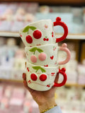 Cherry Porcelain Mugs