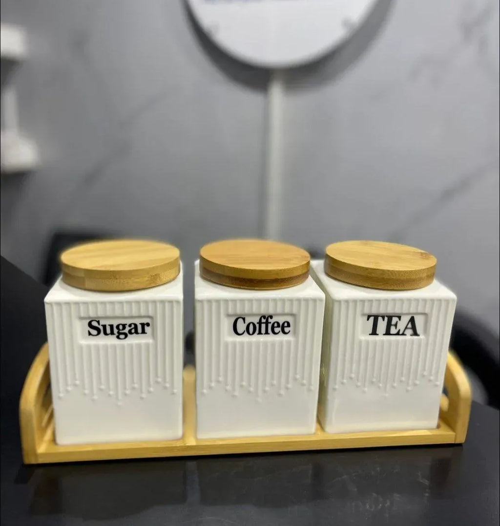 Large Bamboo Spice Canisters