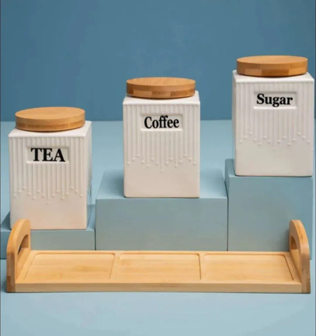 Large Bamboo Spice Canisters