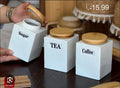 Large Bamboo Spice Canisters