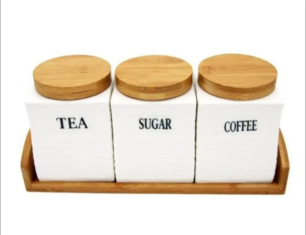 Large Bamboo Spice Canisters