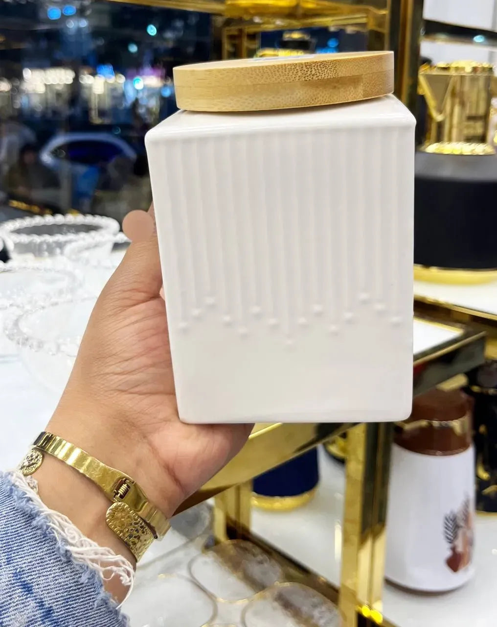 Large Bamboo Spice Canisters