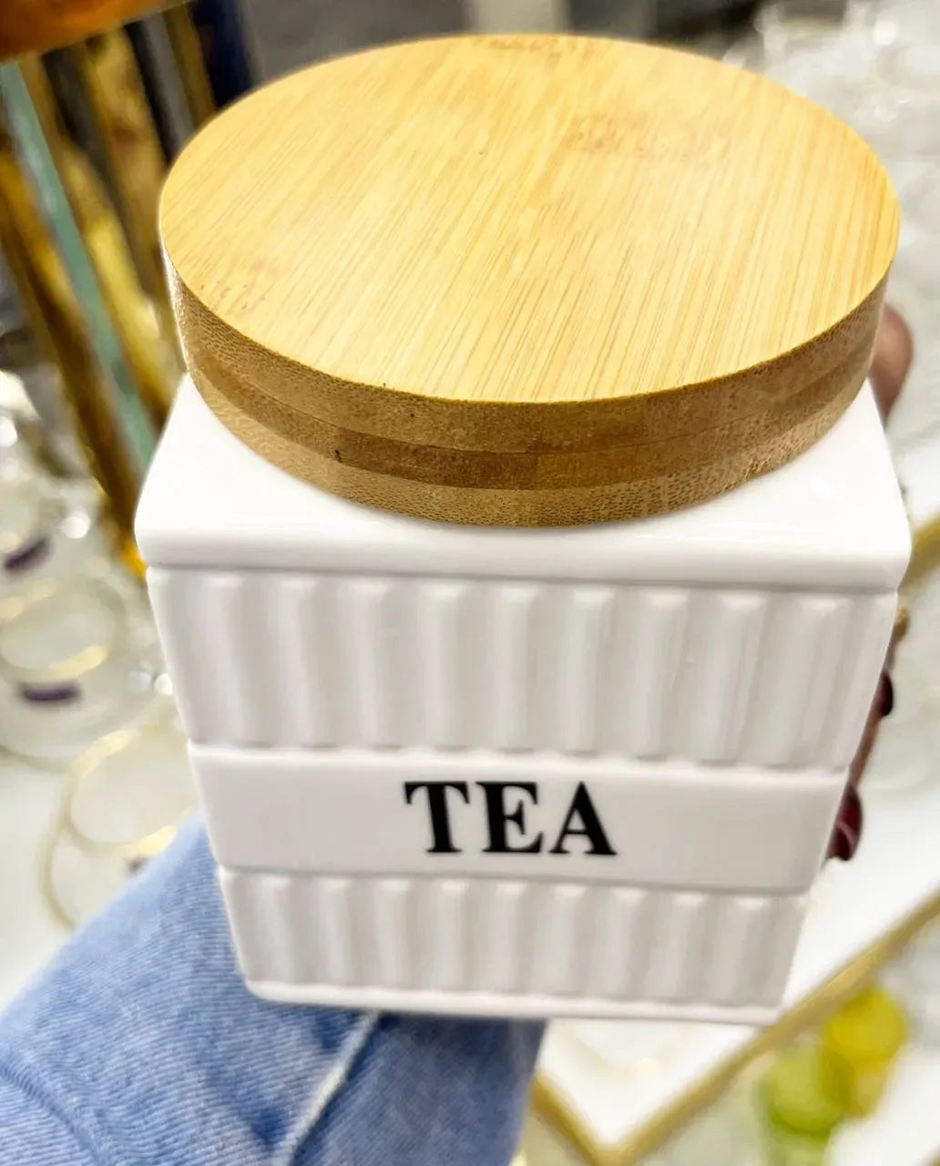 Large Bamboo Spice Canisters