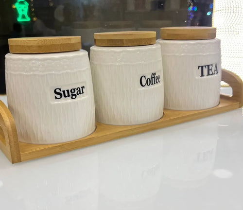 Bamboo Spice Canister Set