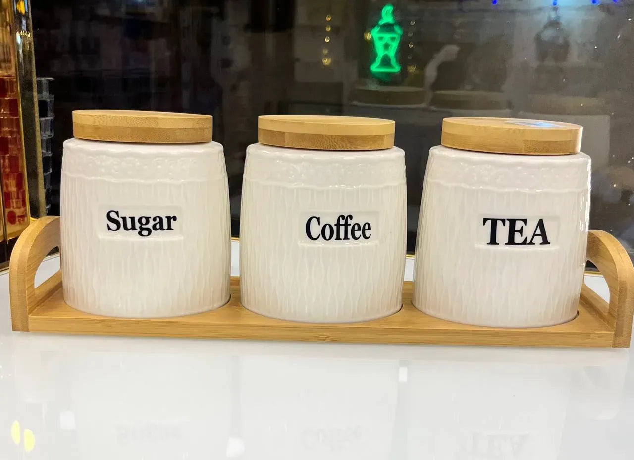 Bamboo Spice Canister Set
