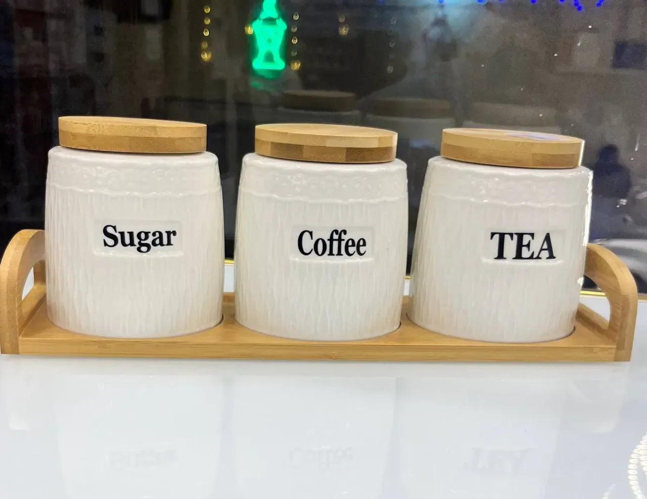 Bamboo Spice Canister Set