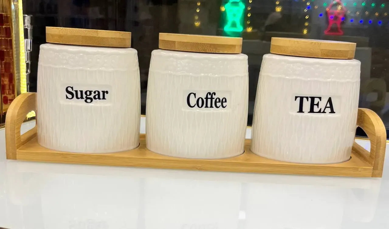 Bamboo Spice Canister Set