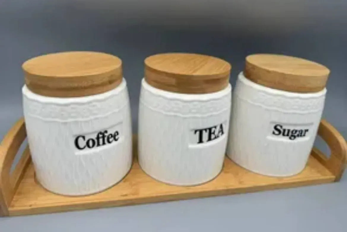 Bamboo Spice Canister Set