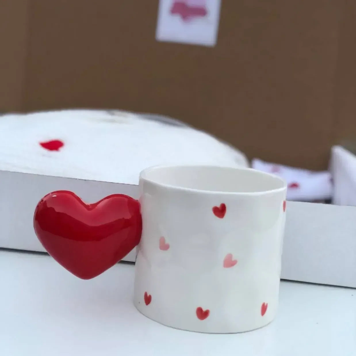Red Heart Mug