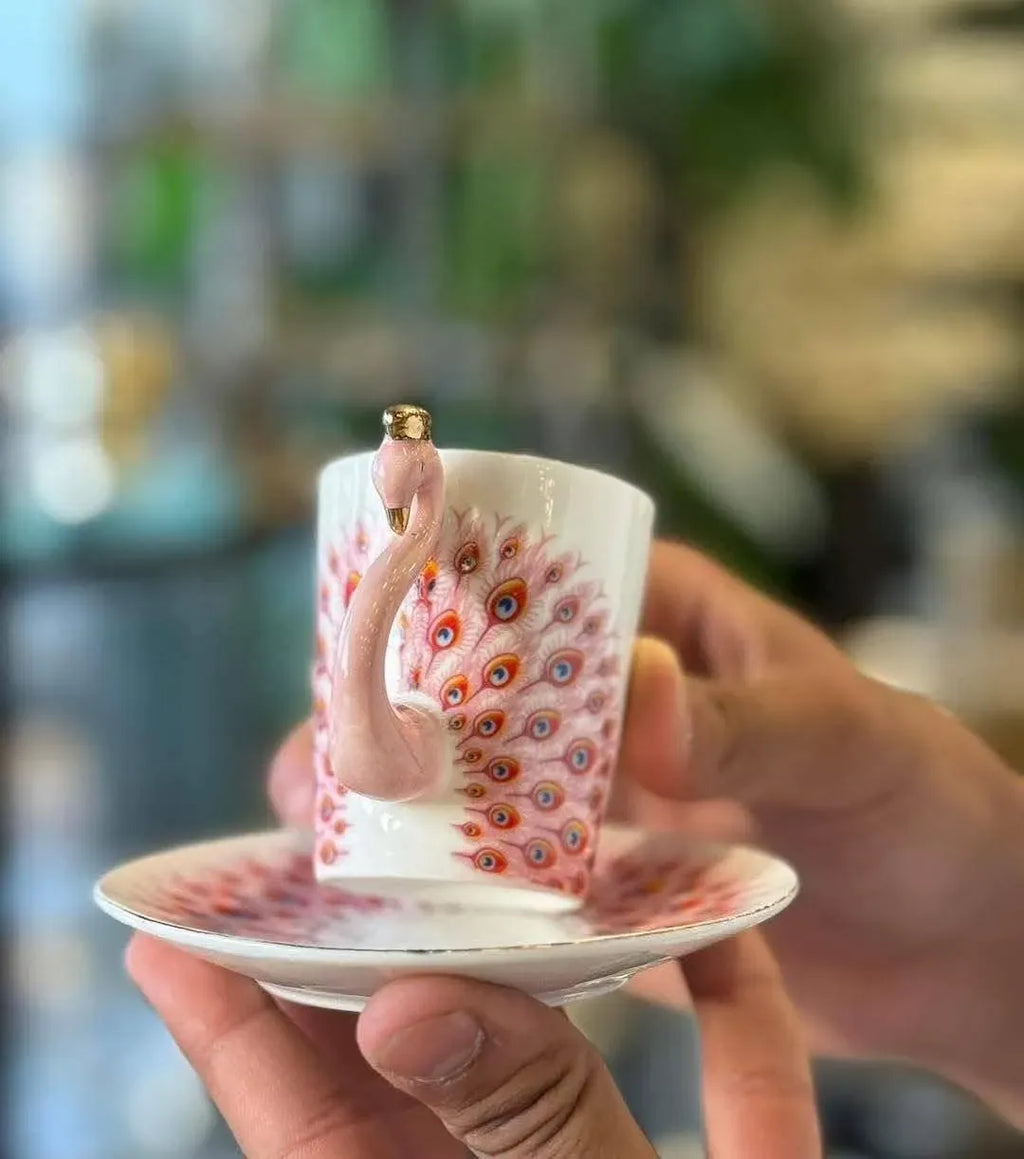 Peacock Coffee Set