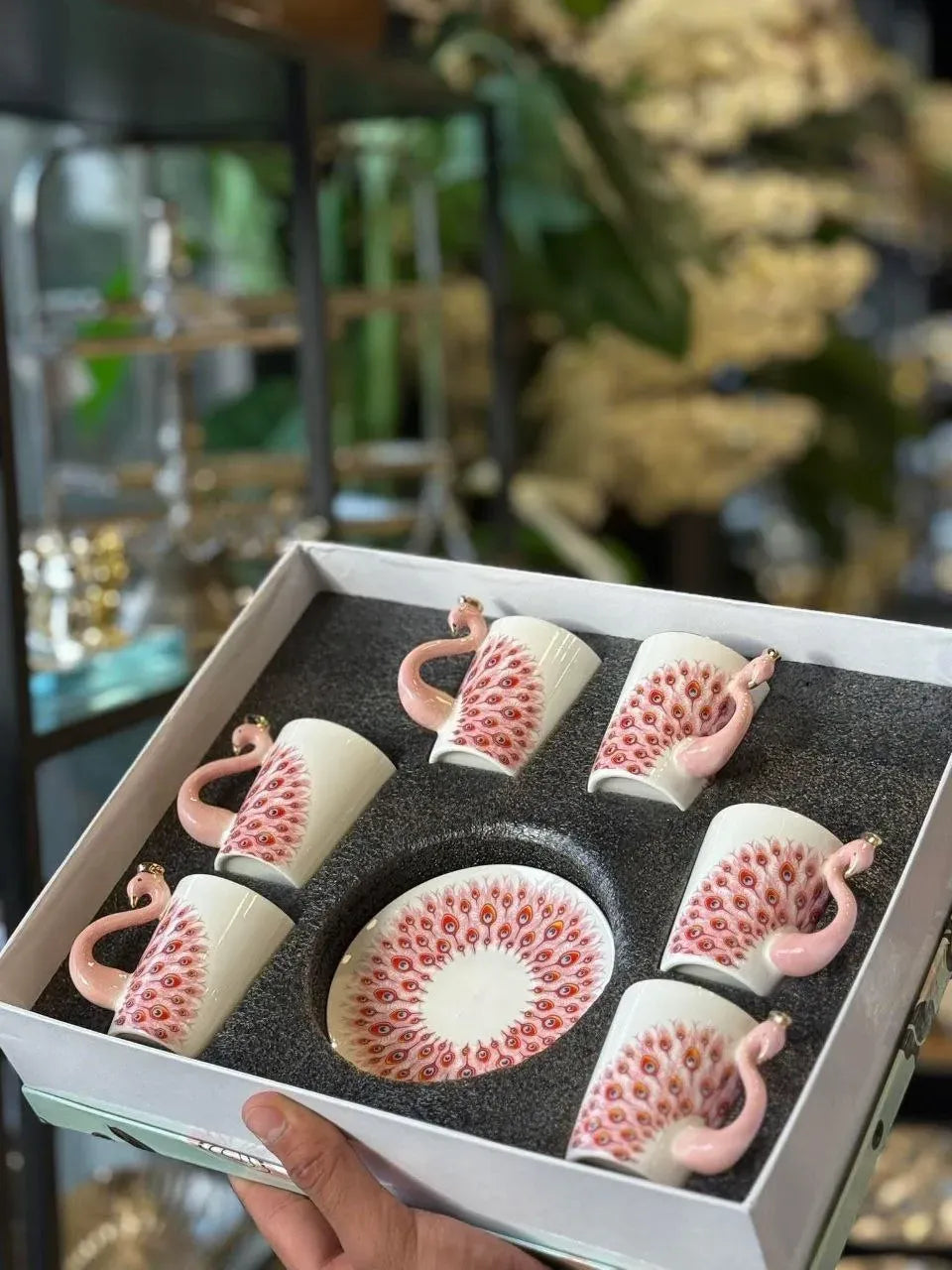 Peacock Coffee Set