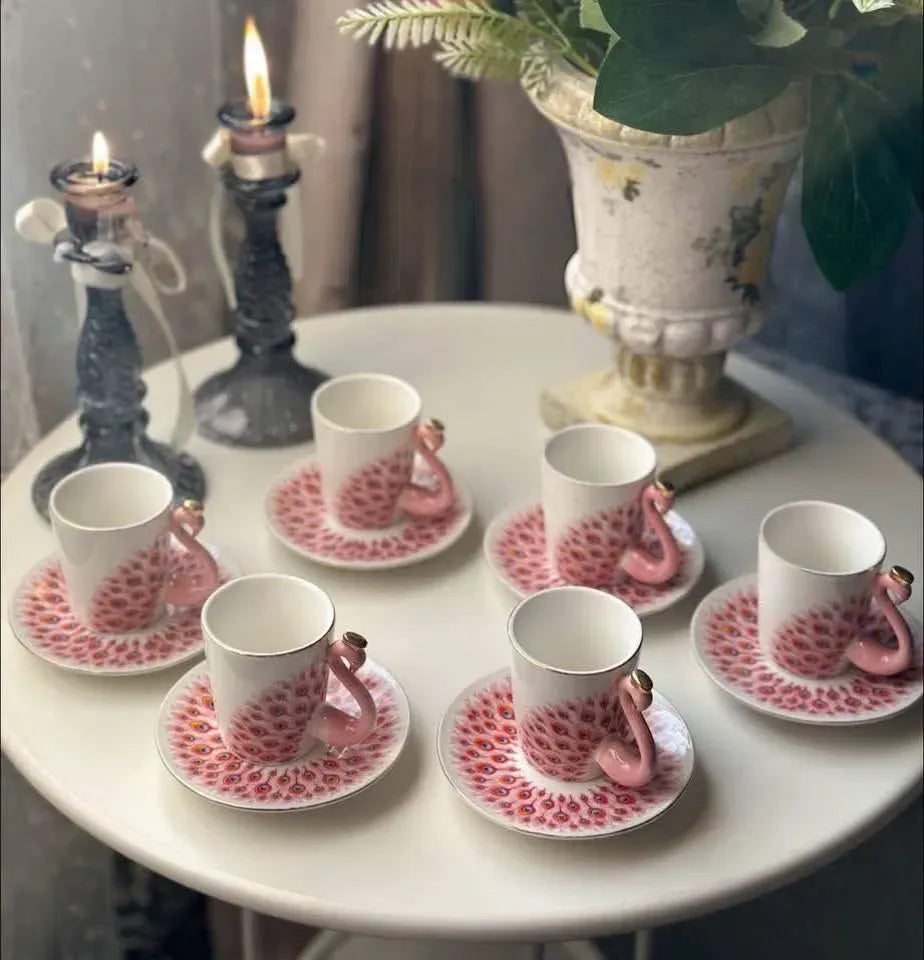 Peacock Coffee Set